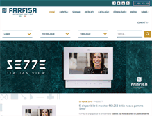 Tablet Screenshot of farfisa.com